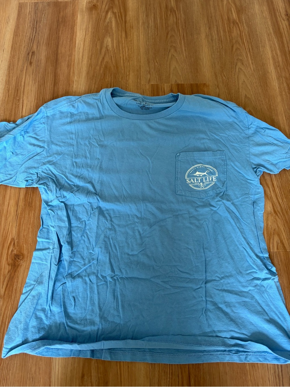 Salt Life Short Sleeve Pocket Tee - Sky Blue